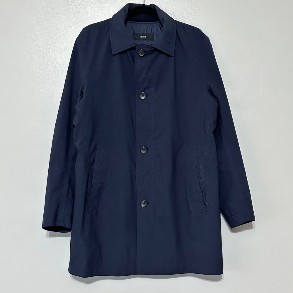 Hugo Boss Navy‎ 2 in 1 Lined Water Repellant Pea Coat Size 40R